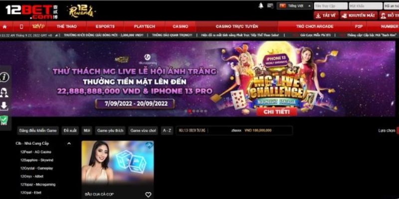 12Bet tự hào là điểm đến chơi bầu cua tôm cá trực tuyến uy tín