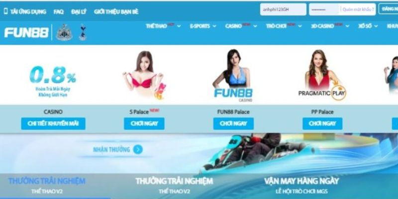 Hệ thống cổng game Fun88 sở hữu hơn 300 tựa game đánh bài ăn tiền online