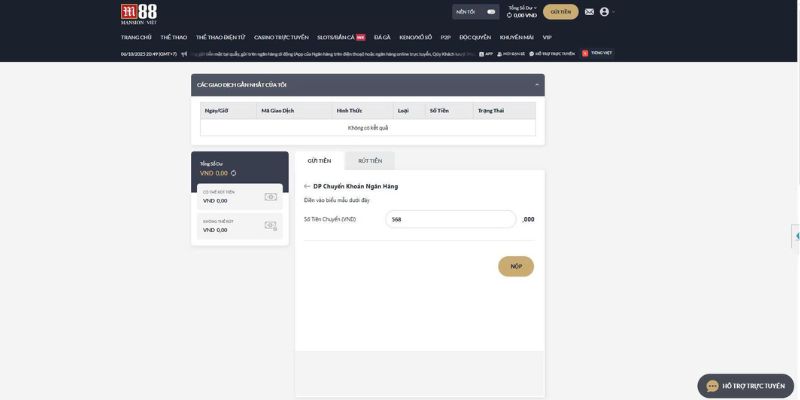 Nhập số tiền mong muốn