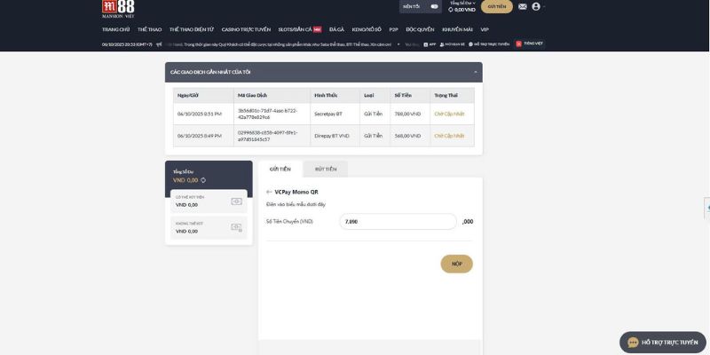 Nhập số tiền mong muốn
