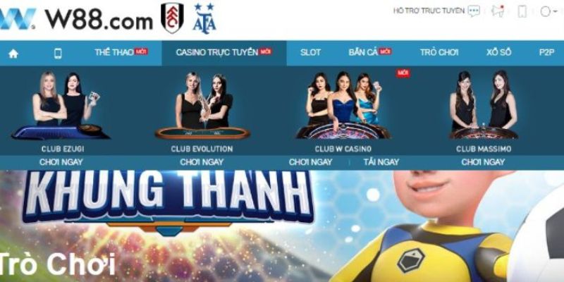Trang game W88 đã khẳng định vị thế top 1 về game đánh bài rút thưởng online