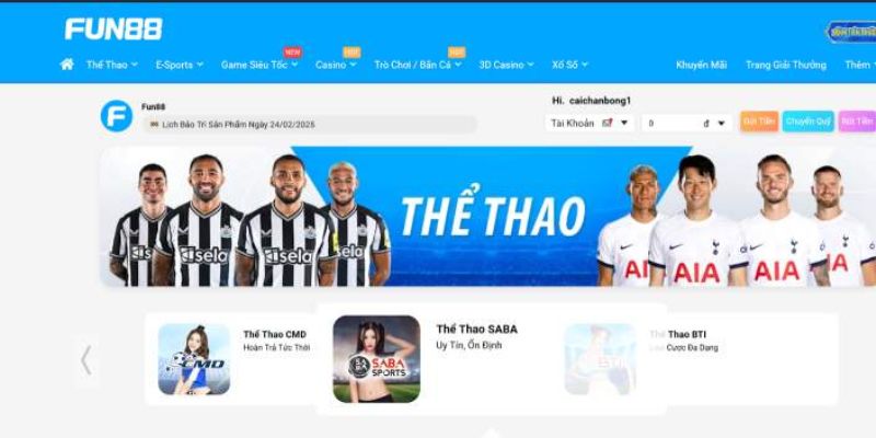 Trải nghiệm đỉnh cao cá cược tại cổng cược Fun88