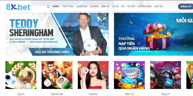 Trang cá cược bóng đá 8XBet là cái tên nổi bật trong làng sport betting online
